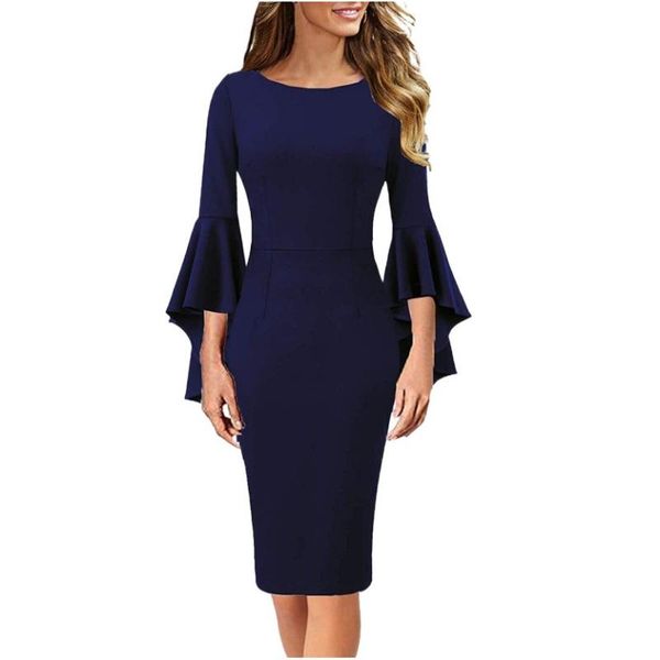 casual dresses slim butterfly sleeve bag hip vintage dress solid bodycon elegant party office work wear modest classy retro vestido, Black;gray
casual dresses slim butterfly sleeve bag hip vintage dress solid bodycon elegant party office work wear modest classy retro vestido, Black;gray