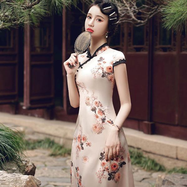 ethnic clothing women's traditional chinese stand collar short sleeve cheongsam satin floral printing qipao vestido plus size 4xl, Red
ethnic clothing women's traditional chinese stand collar short sleeve cheongsam satin floral printing qipao vestido plus size 4xl, Red