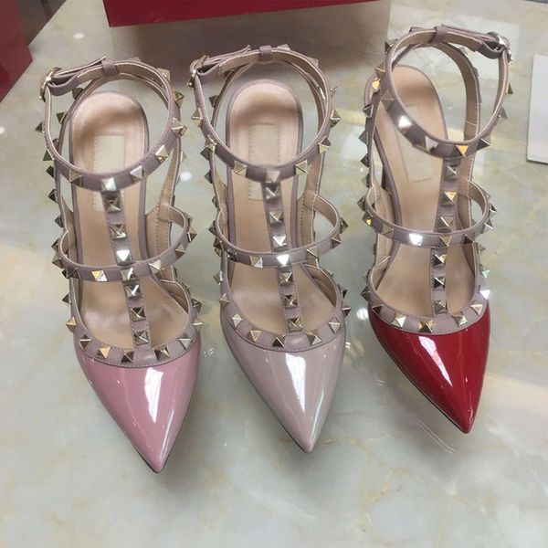 2021 quality women pumps patent leather women high heel 2021rivet shoes pointed toe women shoes 1, Black
2021 quality women pumps patent leather women high heel 2021rivet shoes pointed toe women shoes 1, Black
