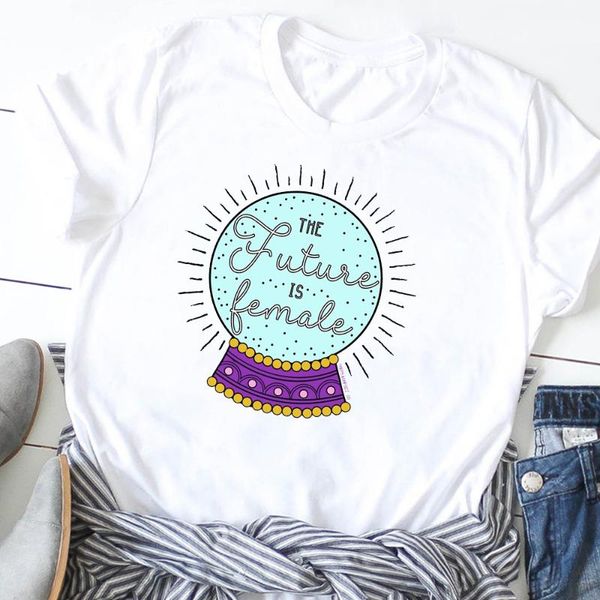 women's t-shirt women girl power crown the future is feminist print t shirt graphic t-shirts tee female tees clothes, White
women's t-shirt women girl power crown the future is feminist print t shirt graphic t-shirts tee female tees clothes, White