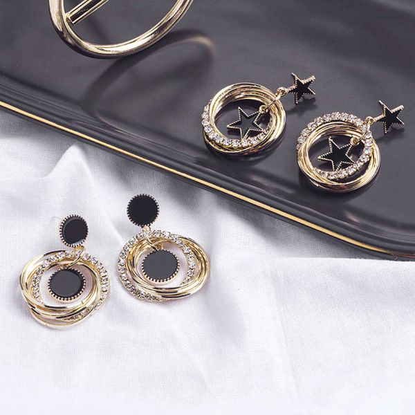 earrings 925 silver needle temperament geometric five pointed star multi-layer diamond earrings net red fashion versatile long earrings for, Golden
earrings 925 silver needle temperament geometric five pointed star multi-layer diamond earrings net red fashion versatile long earrings for, Golden