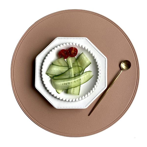 mats & pads inyahome round pu placemats heat-resistant waterproof non-slip washable for kitchen dinning table mantel
mats & pads inyahome round pu placemats heat-resistant waterproof non-slip washable for kitchen dinning table mantel