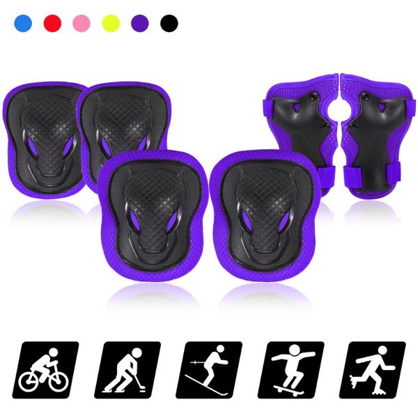 kids knee pads set children sports safety 6 in 1 protective gear kit elbow with wrist guards protection, Black;gray
kids knee pads set children sports safety 6 in 1 protective gear kit elbow with wrist guards protection, Black;gray