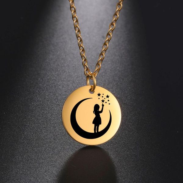 pendant necklaces fishhook moon boy girl necklace star heart lover supernatural gift love stainless steel rose gold color for woman man jewe, Silver
pendant necklaces fishhook moon boy girl necklace star heart lover supernatural gift love stainless steel rose gold color for woman man jewe, Silver