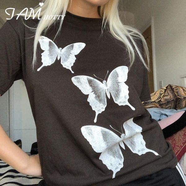women's t-shirt harajuku butterfly printed y2k cute t shirt women loose cotton casual short sleeve aesthetic tee gothic retro iamty, White
women's t-shirt harajuku butterfly printed y2k cute t shirt women loose cotton casual short sleeve aesthetic tee gothic retro iamty, White