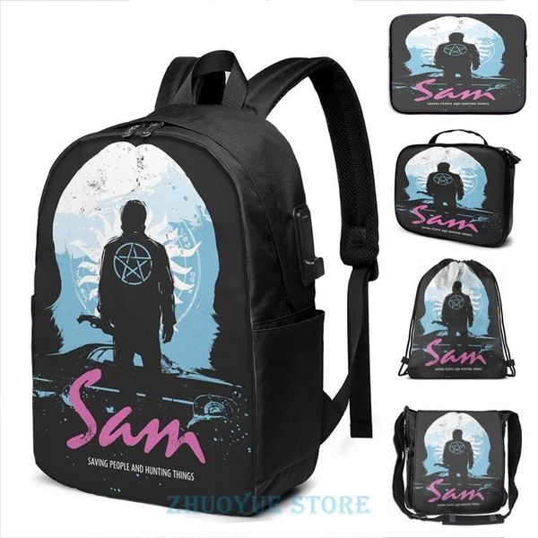 backpack the song remains same (sam - supernatural & drive) usb charge men school bags women cosmetic bag travel laptop
backpack the song remains same (sam - supernatural & drive) usb charge men school bags women cosmetic bag travel laptop