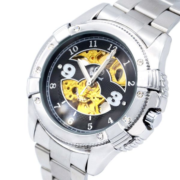 ancient camel men's watch hollow out fashion belt automatic mechanical, Slivery;brown
ancient camel men's watch hollow out fashion belt automatic mechanical, Slivery;brown