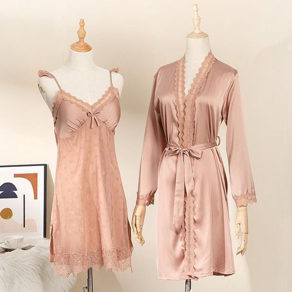 wedding bathrobe robe set female 2pcs sleepwear bride bridesmaid nightgown loose casual nightwear lace home dressing gown women's, Black;red
wedding bathrobe robe set female 2pcs sleepwear bride bridesmaid nightgown loose casual nightwear lace home dressing gown women's, Black;red