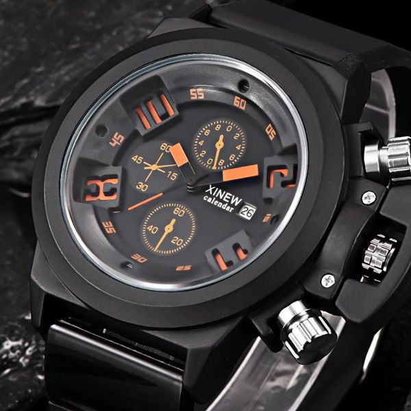 wristwatches xi men watches rubber strap large dial big wrist date calendar dress wristwatch relogio masculino marca original, Slivery;brown
wristwatches xi men watches rubber strap large dial big wrist date calendar dress wristwatch relogio masculino marca original, Slivery;brown