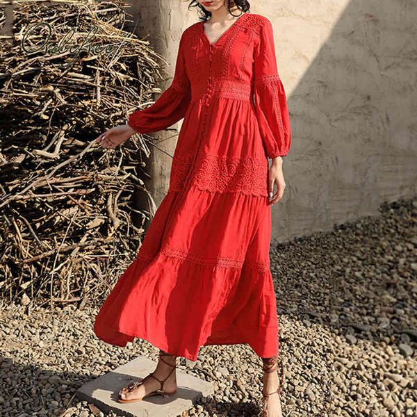 summer women maxi party sleeve vintage red lace long tunic beach dress holiday clothes 210415, Black;gray
summer women maxi party sleeve vintage red lace long tunic beach dress holiday clothes 210415, Black;gray
