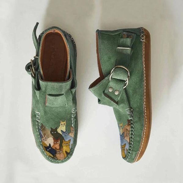 boots spring autumn winter female comfort cartoon cat printed leather button casual women flat ankle zapatos para mujer, Black
boots spring autumn winter female comfort cartoon cat printed leather button casual women flat ankle zapatos para mujer, Black