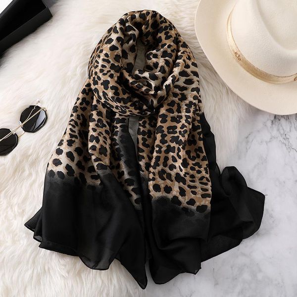 scarves women's leopard scarf silk soft to fashion shawl 2021, Blue;gray
scarves women's leopard scarf silk soft to fashion shawl 2021, Blue;gray