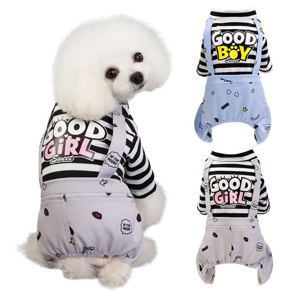 dog apparel pet clothes doggy striped good girl pattern jumpsuits spring autumn soft cotton coat romper small cat york
dog apparel pet clothes doggy striped good girl pattern jumpsuits spring autumn soft cotton coat romper small cat york