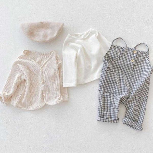 2021 autumn newborn baby girls plaid suspenders cotton pants bodysuit infant boys jumpsuit clothes for 0-2y g1023, White
2021 autumn newborn baby girls plaid suspenders cotton pants bodysuit infant boys jumpsuit clothes for 0-2y g1023, White