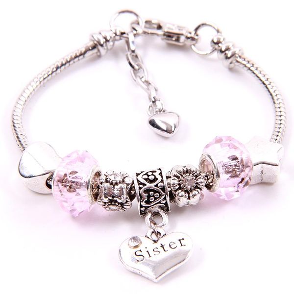 charm bracelets heart sister chain pink crystal beads star bracelet bangles women girls christmas jewelry birthday gift, Golden;silver
charm bracelets heart sister chain pink crystal beads star bracelet bangles women girls christmas jewelry birthday gift, Golden;silver