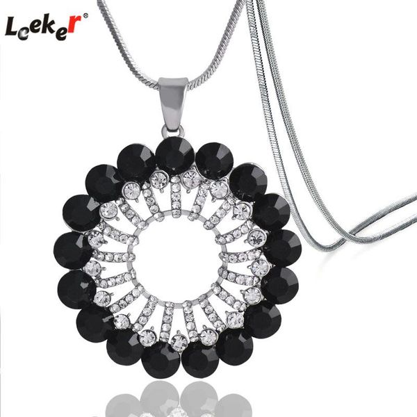 pendant necklaces leeker chic round rhinestone hollow circle long necklace snake chain women statement jewelry 264 lk2, Silver
pendant necklaces leeker chic round rhinestone hollow circle long necklace snake chain women statement jewelry 264 lk2, Silver