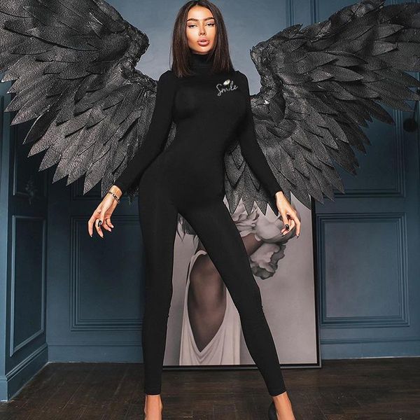 women's jumpsuits & rompers letter print jumpsuit turtleneck women push up sport long sleeve tight high waist sportswear overalls 2021, Black;white
women's jumpsuits & rompers letter print jumpsuit turtleneck women push up sport long sleeve tight high waist sportswear overalls 2021, Black;white