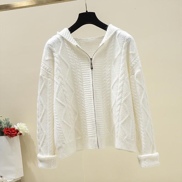cardigans hood women womens sweaters zipper fly knitted fall high street hooder for, White;black
cardigans hood women womens sweaters zipper fly knitted fall high street hooder for, White;black