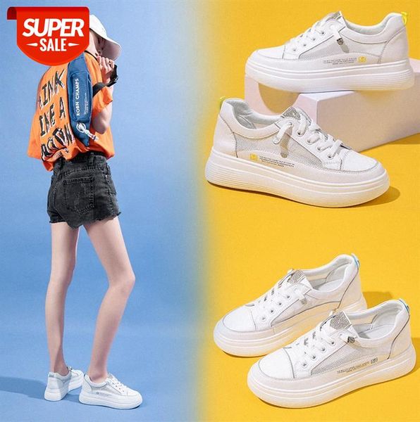 genuine leather women's casual white shoes, single lace-up breathable flat-soled thick-soled shoes #5i2c
genuine leather women's casual white shoes, single lace-up breathable flat-soled thick-soled shoes #5i2c