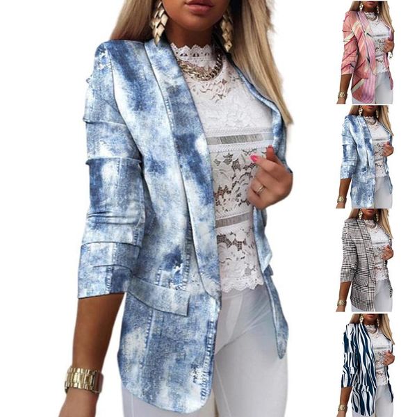 women's suits & blazers vicabo autumn tie-dye blazer women stripe long sleeve coat ladies casual pockets spring fitted cardigan jacket, White;black
women's suits & blazers vicabo autumn tie-dye blazer women stripe long sleeve coat ladies casual pockets spring fitted cardigan jacket, White;black