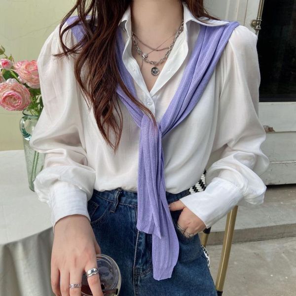 scarves knitted shawl with net red shirt small shoulder fake two-piece scarf knotted versatile multicolor, Blue;gray
scarves knitted shawl with net red shirt small shoulder fake two-piece scarf knotted versatile multicolor, Blue;gray