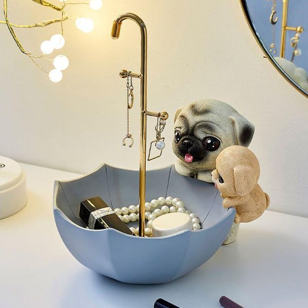 cute resin puppy storage tray jewelry display ring earrings creative decoration organizer
cute resin puppy storage tray jewelry display ring earrings creative decoration organizer