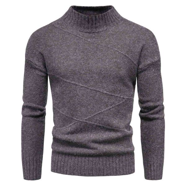 half high collar men's sweaters autumn winter warm knitted sweater men solid long sleeve male pullover ribbed hem casual coats 210524, White;black
half high collar men's sweaters autumn winter warm knitted sweater men solid long sleeve male pullover ribbed hem casual coats 210524, White;black