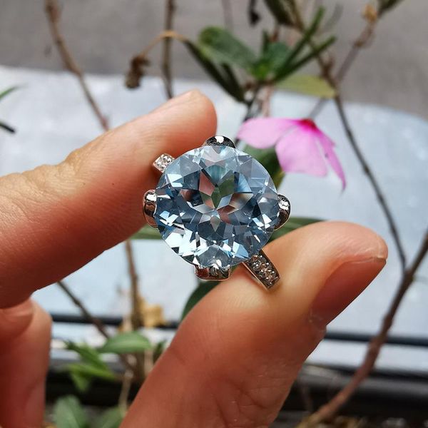 cluster rings mh jewelry natural blue z big size gemstone real 925 sterling silver fine for woman engagement gift, Golden;silver
cluster rings mh jewelry natural blue z big size gemstone real 925 sterling silver fine for woman engagement gift, Golden;silver