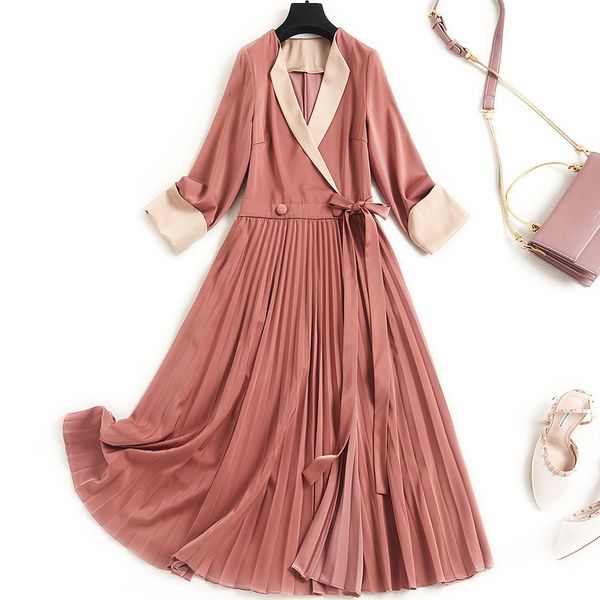 casual dresses spring summer 4/5 sleeve v neck khaki contrast color panelled pleated mid-calf dress elegant 21j1416731 cb68, Black;gray
casual dresses spring summer 4/5 sleeve v neck khaki contrast color panelled pleated mid-calf dress elegant 21j1416731 cb68, Black;gray