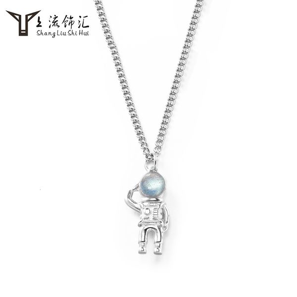 s925 sterling silver wandering earth astronaut creative moonstone pendant men's and women's personality fashion hip-hop jewelry
s925 sterling silver wandering earth astronaut creative moonstone pendant men's and women's personality fashion hip-hop jewelry