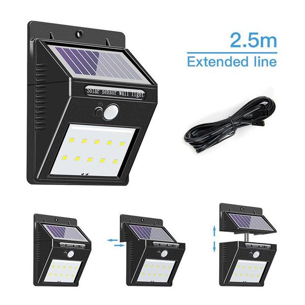 solar lamps outdoor 20 leds split powered light bulb pir motion sensor 3 modes waterproof separate garden street night lamp 8.2ft cord
solar lamps outdoor 20 leds split powered light bulb pir motion sensor 3 modes waterproof separate garden street night lamp 8.2ft cord