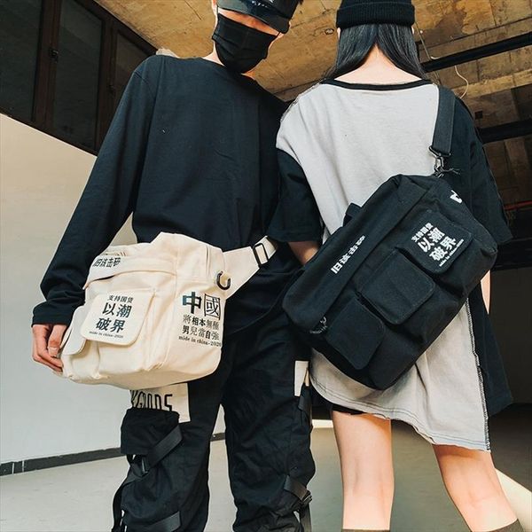 shoulder retro hip hop waist bags messenger streetwear canvas multi pocket school chest womans handbags
shoulder retro hip hop waist bags messenger streetwear canvas multi pocket school chest womans handbags