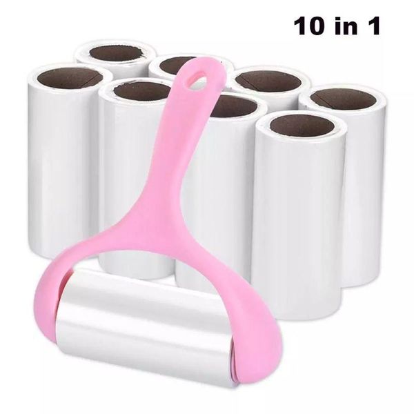 handle sticky roller dust paper tearable adhesive brush clothes lint hair remover kit with handle
handle sticky roller dust paper tearable adhesive brush clothes lint hair remover kit with handle