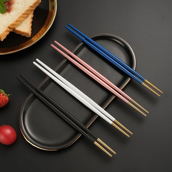 chopsticks 1 pair stainless steel chinese non-slip tableware reusable sushi tool korean japanese kitchen household utensils
chopsticks 1 pair stainless steel chinese non-slip tableware reusable sushi tool korean japanese kitchen household utensils
