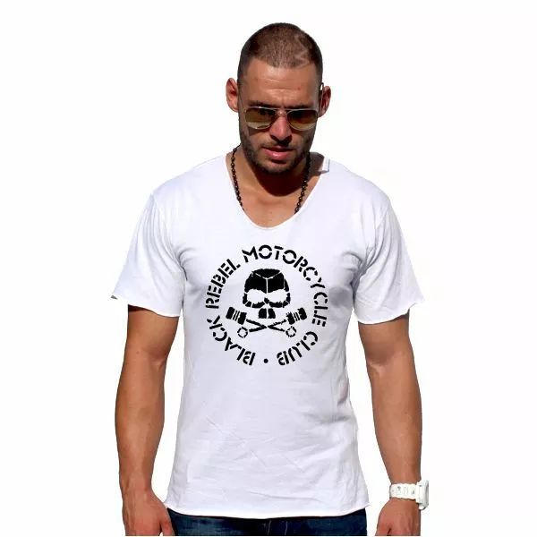black rebel motorcycle club logo california cotton touch t ahirt men's cool tee, White;black
black rebel motorcycle club logo california cotton touch t ahirt men's cool tee, White;black
