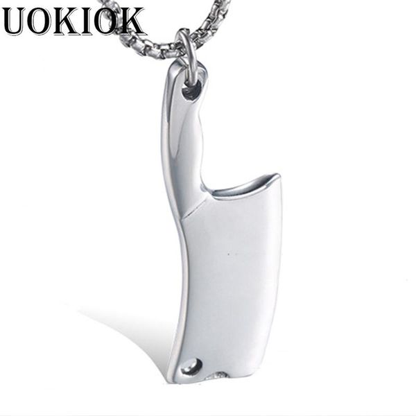 pendant necklaces punk knife shape necklace for women/men gold color stainless steel rappers male jewelry, Silver
pendant necklaces punk knife shape necklace for women/men gold color stainless steel rappers male jewelry, Silver