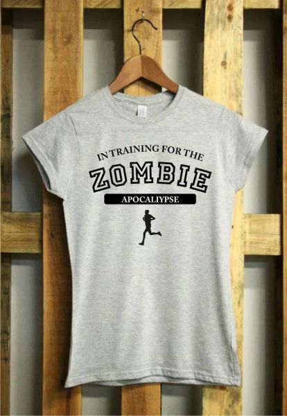 woman shirt j338 in training for the zombie apocaliypse movitacion fun t-shirt, White;black
woman shirt j338 in training for the zombie apocaliypse movitacion fun t-shirt, White;black