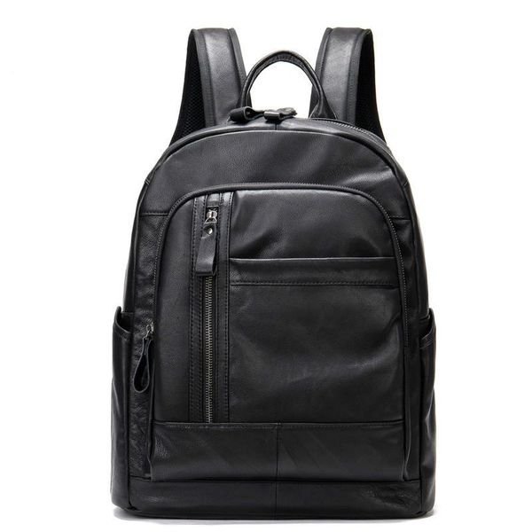 backpack genuine leather men business shoulder bag simple casual men's travel capacity 16-inch lapschool black
backpack genuine leather men business shoulder bag simple casual men's travel capacity 16-inch lapschool black