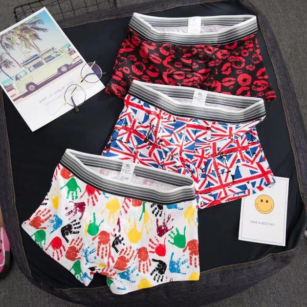 underpants 2021 5pcs men underwear fashion personality printing pattern suit, Black;white
underpants 2021 5pcs men underwear fashion personality printing pattern suit, Black;white