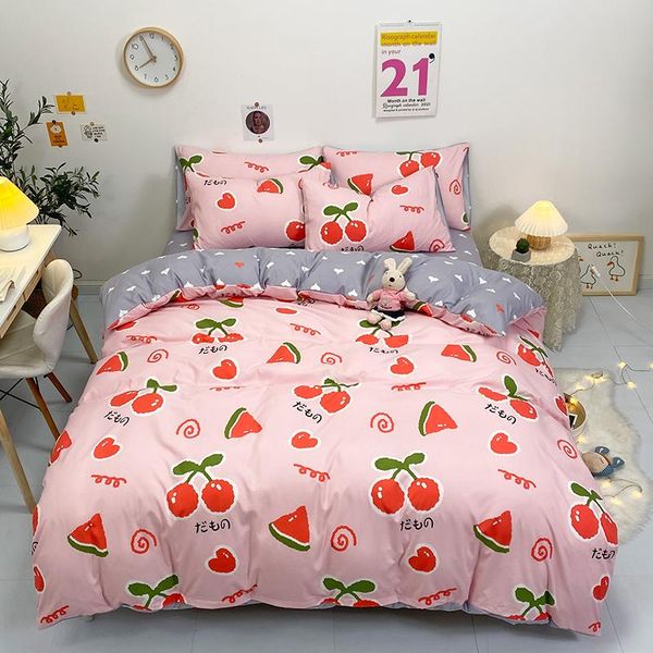 bedding sets pink cherry double king twin duvet cover bed sheet pillowcases fruits quilt set cartoon bedclothes
bedding sets pink cherry double king twin duvet cover bed sheet pillowcases fruits quilt set cartoon bedclothes
