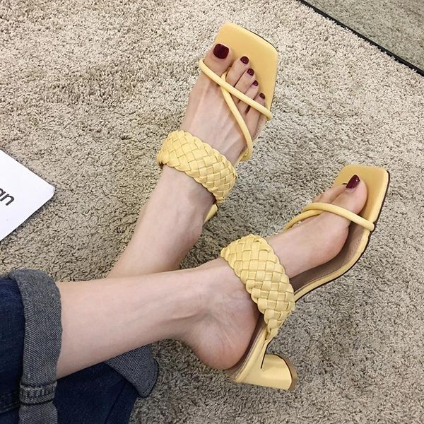women's shoes slippers outdoor 2021 summer fashion thick heel clip toe high heels sandals, Black
women's shoes slippers outdoor 2021 summer fashion thick heel clip toe high heels sandals, Black