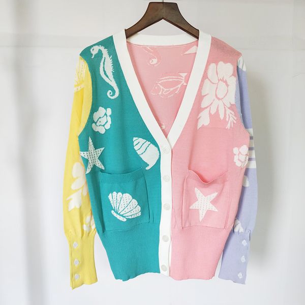 59% off factory outlet store summer academy style ice thin flower animal jacquard v-neck long sleeve knitted cardigan, White;black
59% off factory outlet store summer academy style ice thin flower animal jacquard v-neck long sleeve knitted cardigan, White;black