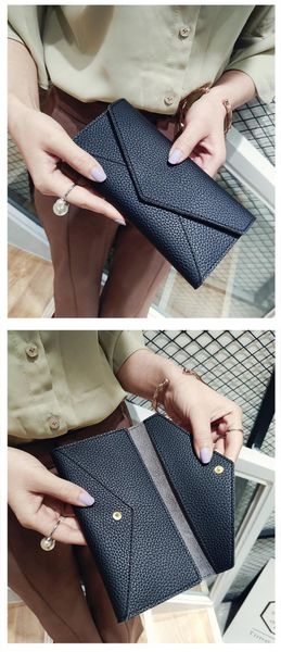 wallets 2021 women's wallet solid color zipper coin purse fashion small fragrance long clutch card holder, Red;black
wallets 2021 women's wallet solid color zipper coin purse fashion small fragrance long clutch card holder, Red;black