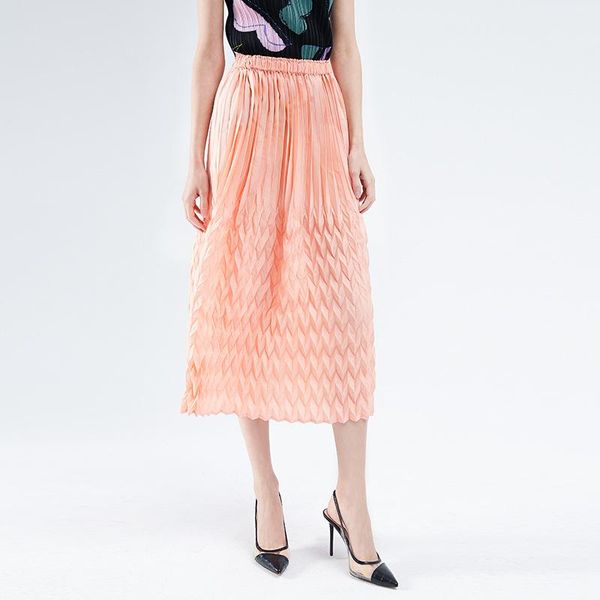 pleated skirt spring summer female high waist solid elastic loose temperament commuting b281 skirts, Black
pleated skirt spring summer female high waist solid elastic loose temperament commuting b281 skirts, Black