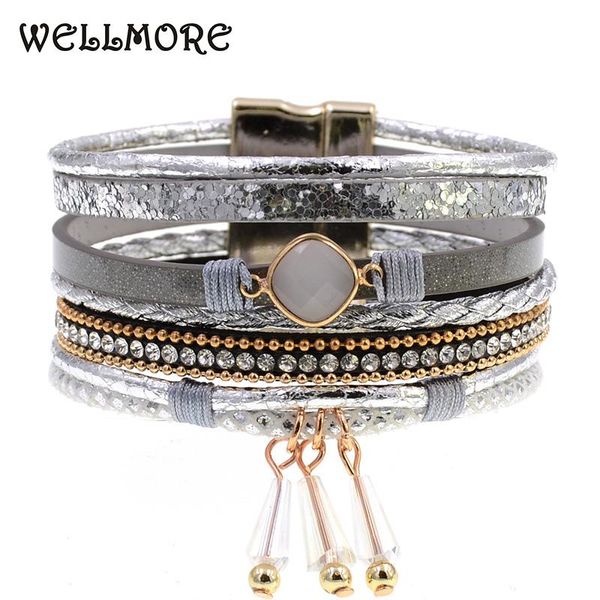 charm bracelets wellmore stlye leather bohemian bracelets&bangles for women gift wholesale jewelry, Golden;silver
charm bracelets wellmore stlye leather bohemian bracelets&bangles for women gift wholesale jewelry, Golden;silver
