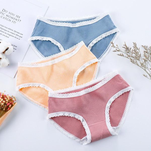 women's panties underwear japanese ribbed cotton women lace side low waist no trace large size girl student briefs, Black;pink
women's panties underwear japanese ribbed cotton women lace side low waist no trace large size girl student briefs, Black;pink