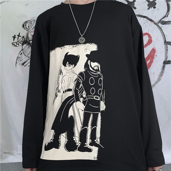 men's t-shirts ebaihui fashion high street spring and autumn round neck tshirts loose casual long sleeve hip hop t-shirt men tshir, White;black
men's t-shirts ebaihui fashion high street spring and autumn round neck tshirts loose casual long sleeve hip hop t-shirt men tshir, White;black