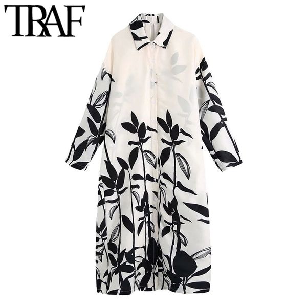 women chic fashion oversized printed midi dress vintage long sleeve button-up female dresses vestidos mujer 210507, Black;gray
women chic fashion oversized printed midi dress vintage long sleeve button-up female dresses vestidos mujer 210507, Black;gray