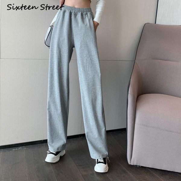 women's pants & capris elastic waist sports leisure trousers women autumn high waist loose straight pants korean clothing aesthet, Black;white
women's pants & capris elastic waist sports leisure trousers women autumn high waist loose straight pants korean clothing aesthet, Black;white