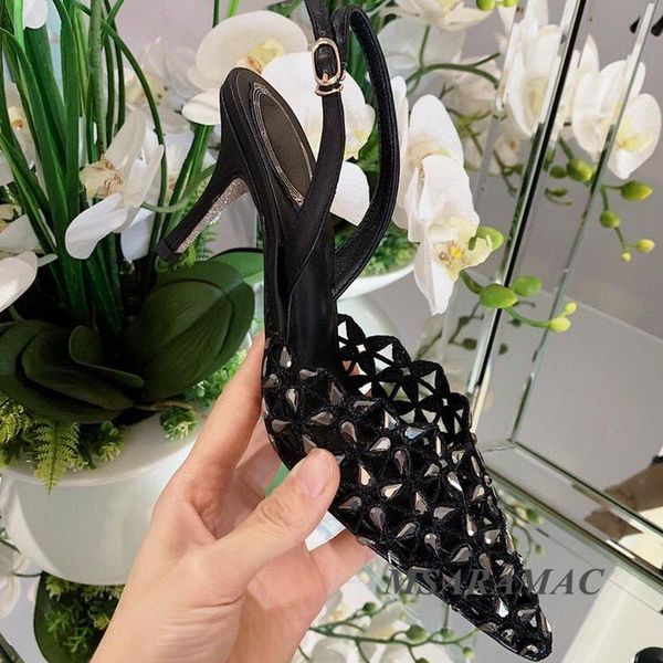 sandals 2021 summer shiny ladies nightclub crystal lace hollow flat heels female leather lining pointed toe, Black
sandals 2021 summer shiny ladies nightclub crystal lace hollow flat heels female leather lining pointed toe, Black